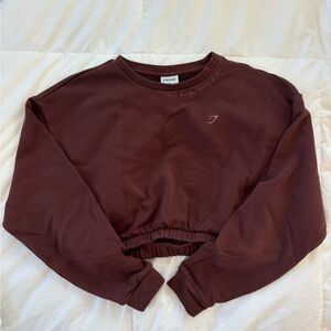 Gymshark Whitney Simmons Brown Long Sleeve Cropped Sweater